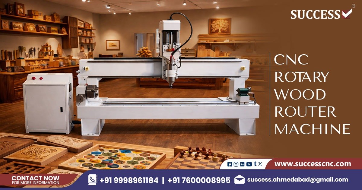 CNC Rotary Wood Router Machine in West Bengal