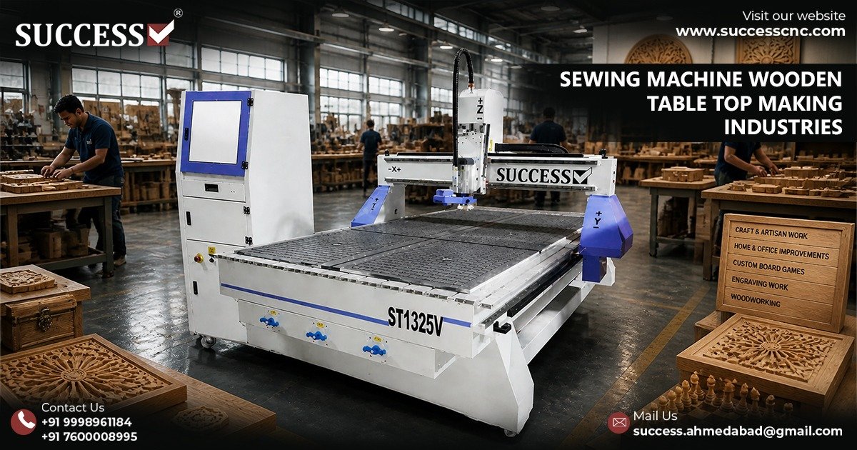 Sewing Machine Wooden Table Top Making Industries in Rajkot