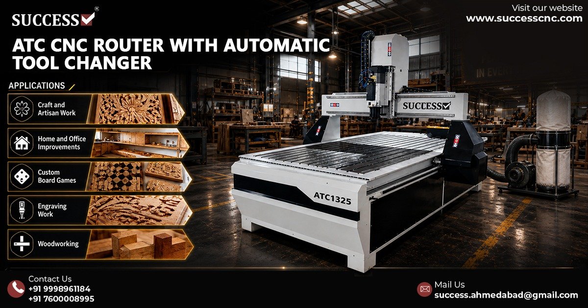Best ATC CNC Router with Automatic Tool Changer in Ahmedabad