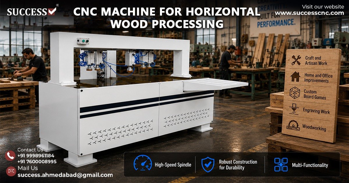Top options for horizontal wood processing CNC machines in Rajkot