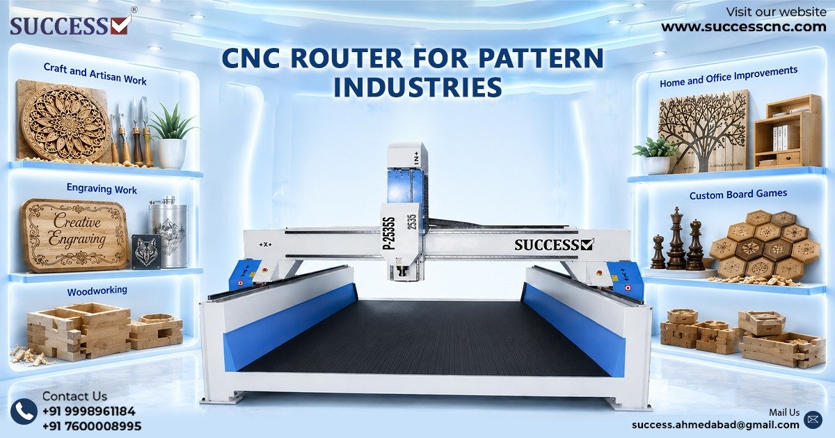 CNC Router for Pattern Industries in Ahmedabad