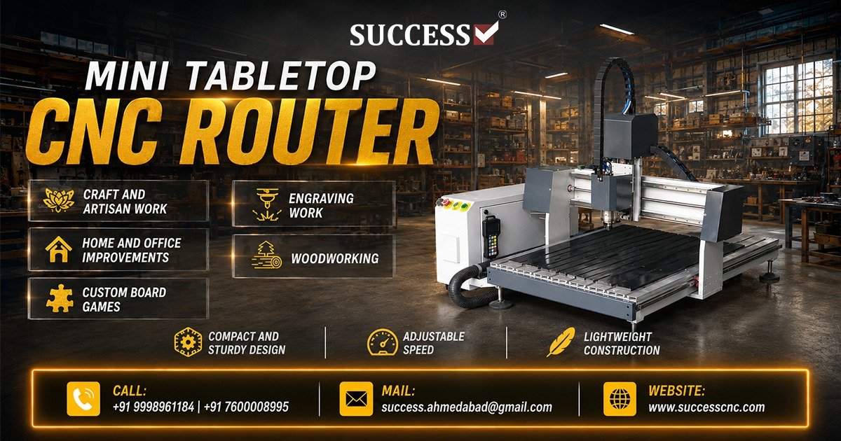 Industrial Mini Tabletop CNC Router in Morbi