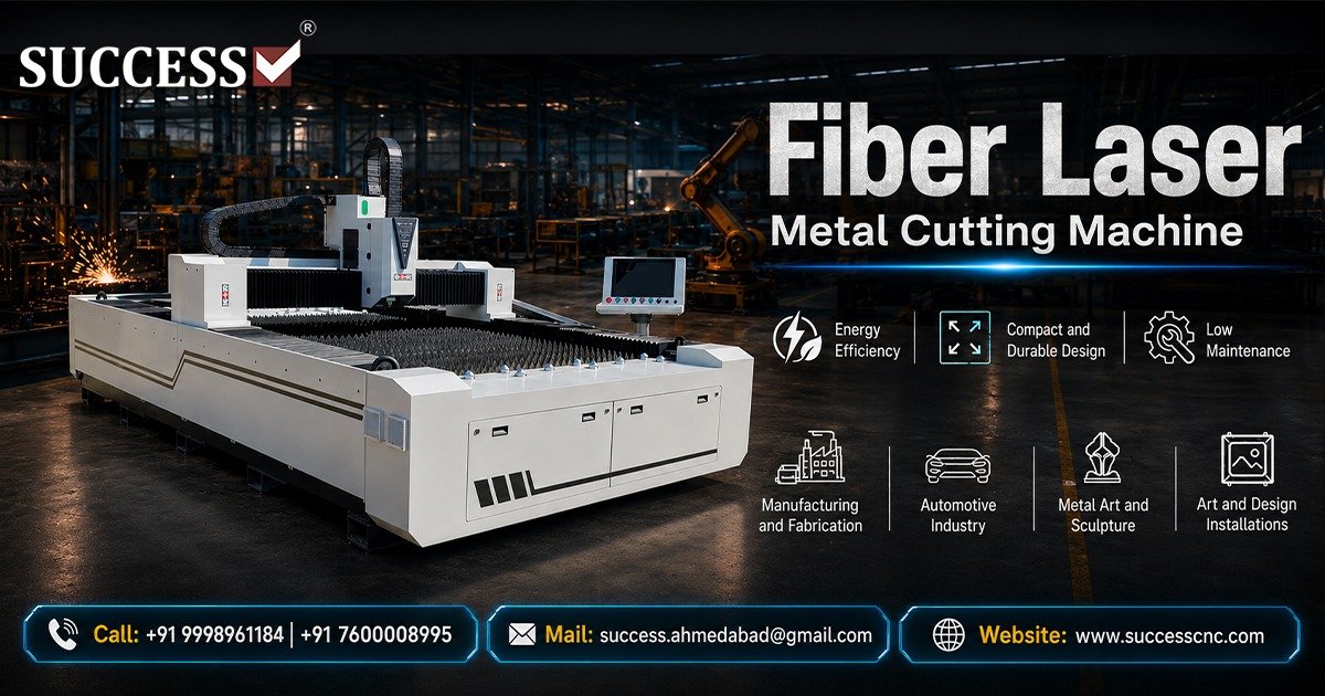 Popular Fiber Laser Metal Cutting Machine Manufacture in Ahmedabad