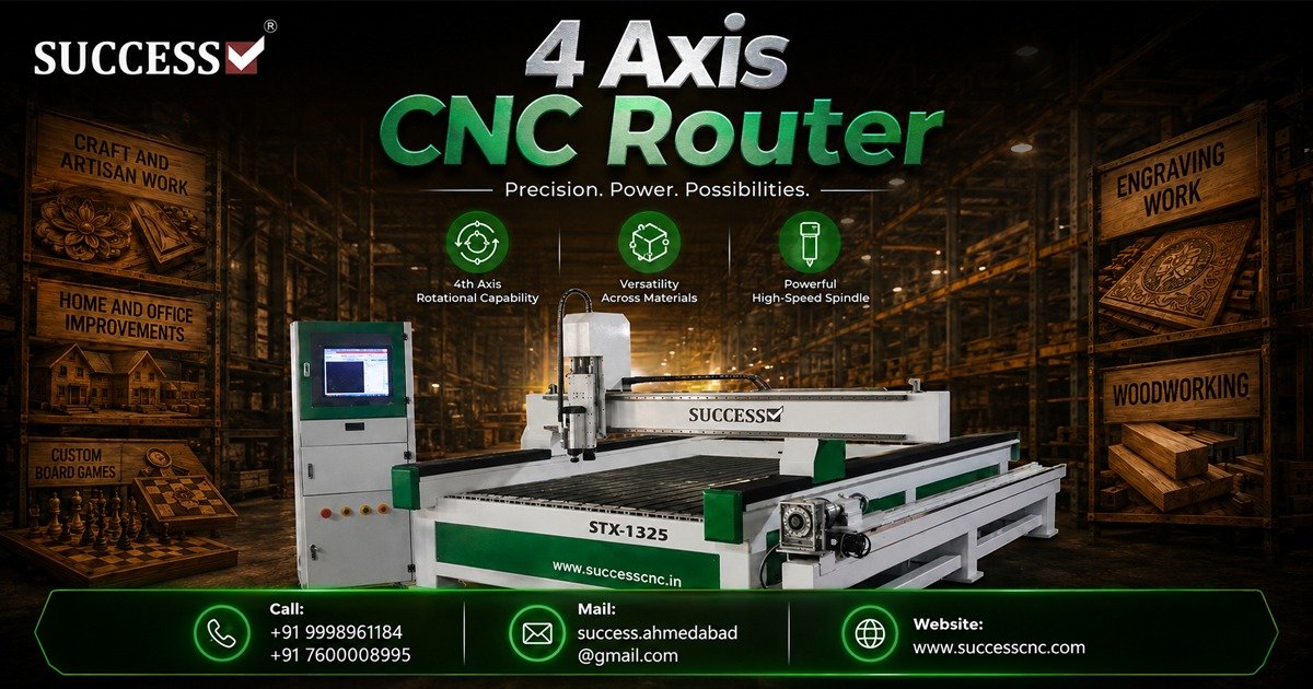 Top Rated 4 Axis CNC Router in Vadodara