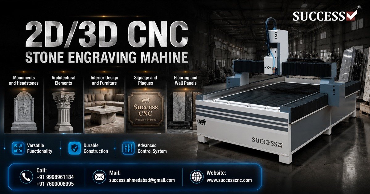 Why Choose the Best 2D/3D CNC Stone Engraving Machine in Ahmedabad?