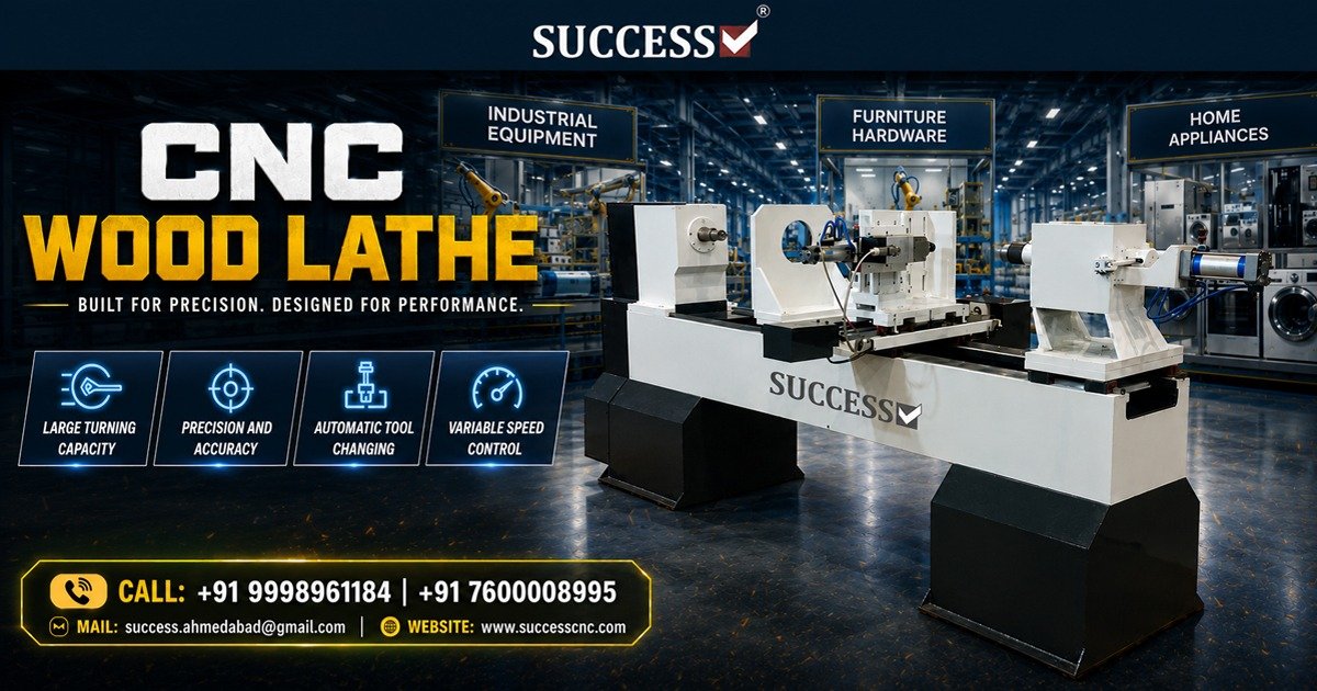 Popular CNC Wood Lathe Machine in Vadodara