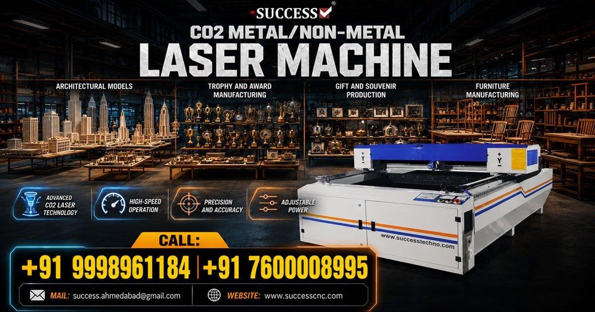 Popular CO2 Metal and Non-Metal Laser Machine in Rajkot