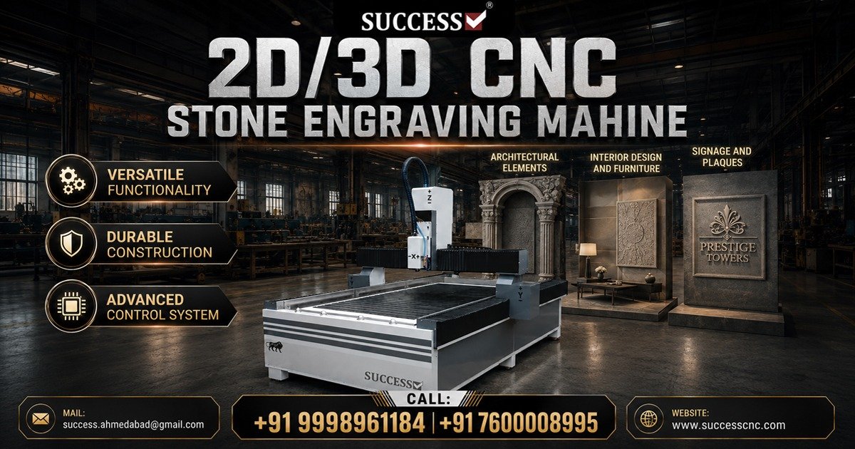 Best 2D/3D CNC Stone Engraving Machine in Morbi