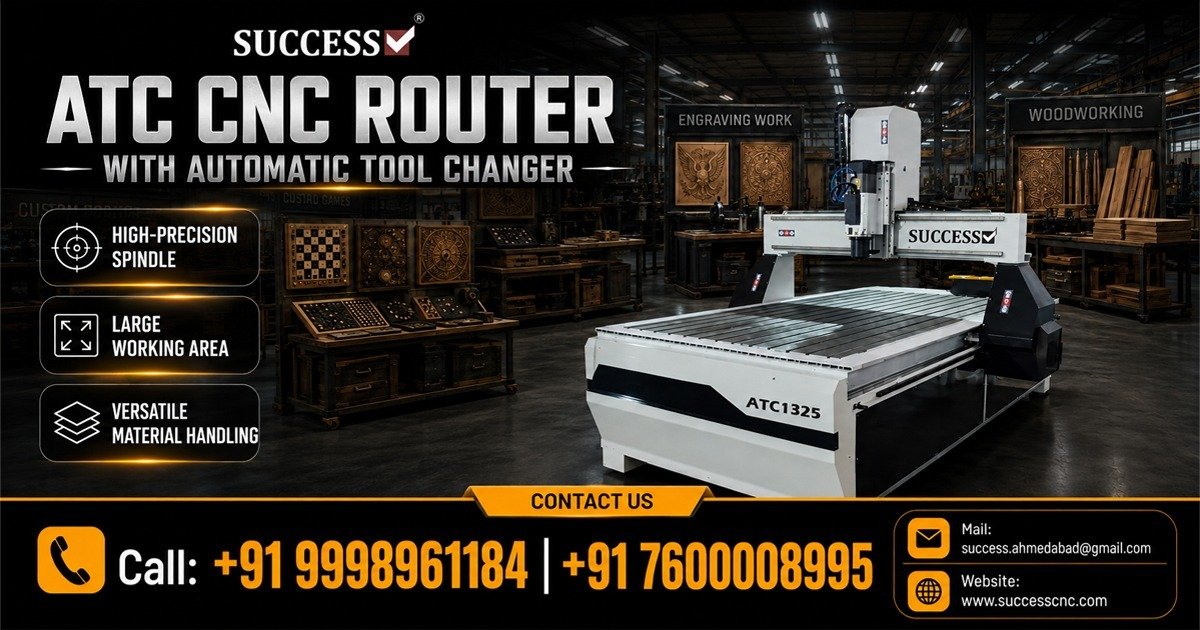 Best ATC CNC Router With Automatic Tool Changer in Vadodara