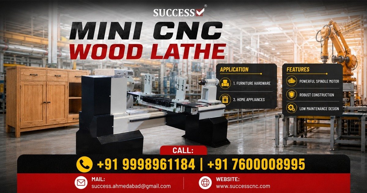 Popular Mini CNC Wood Lathe in Morbi