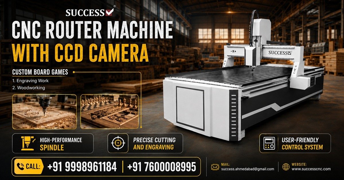 Top CNC Router Machine with CCD Camera in Ahmedabad