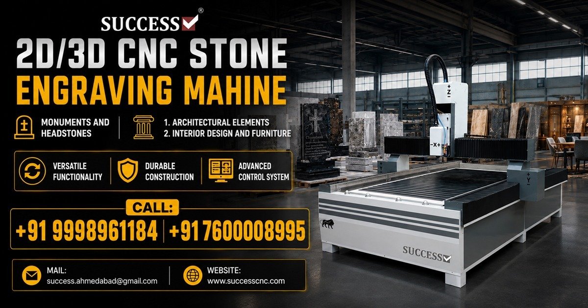High-quality 2D/3D CNC Stone Engraving Machine in Vadodara