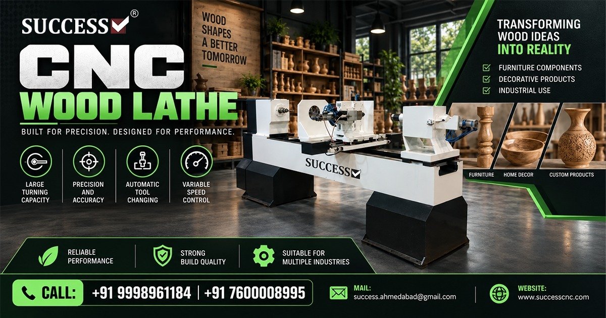 Top CNC Wood Lathe Machine in Vadodara