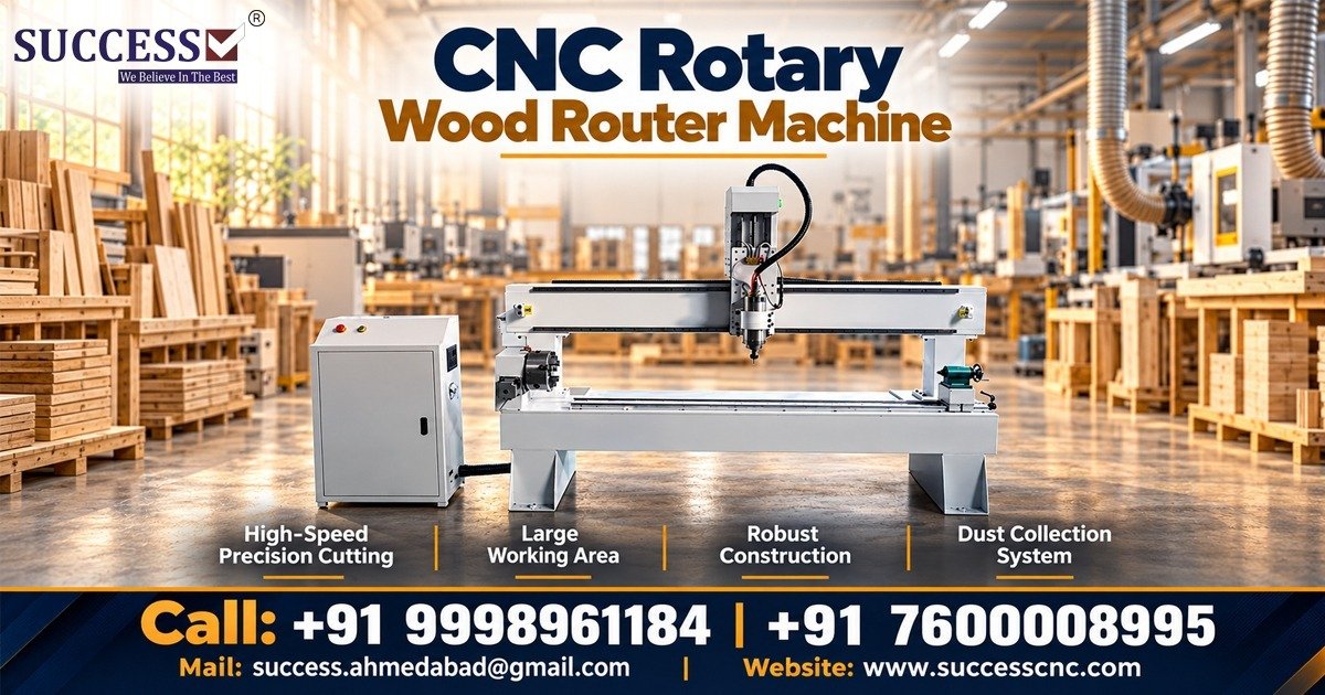 Top 10 CNC Rotary Wood Router Machine in Vadodara