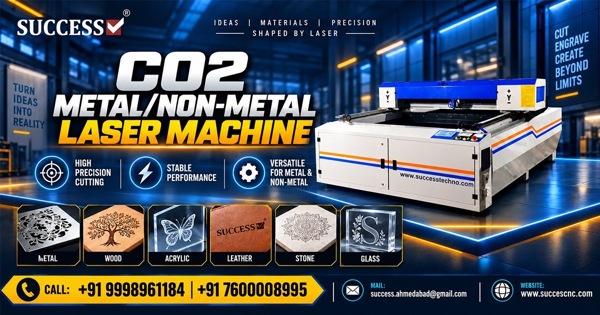 High-Quality CO₂ Metal and Non-Metal Laser Machine in Rajkot